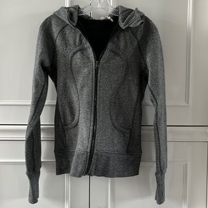 Lululemon Gray Scuba Jacket Zip Hoodie 6